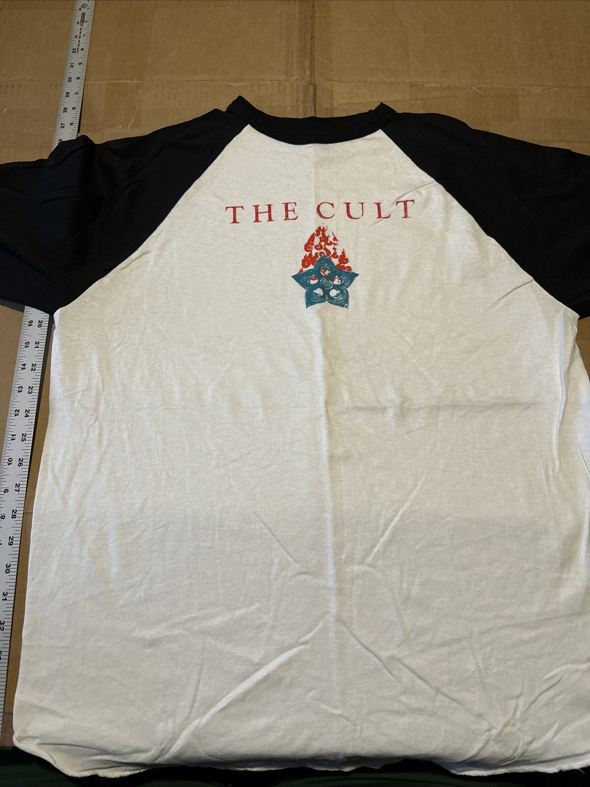 Vintage Band Tee Shirt The Cult Beyond Good And Evil Promo Raglin Ian Astbury A5