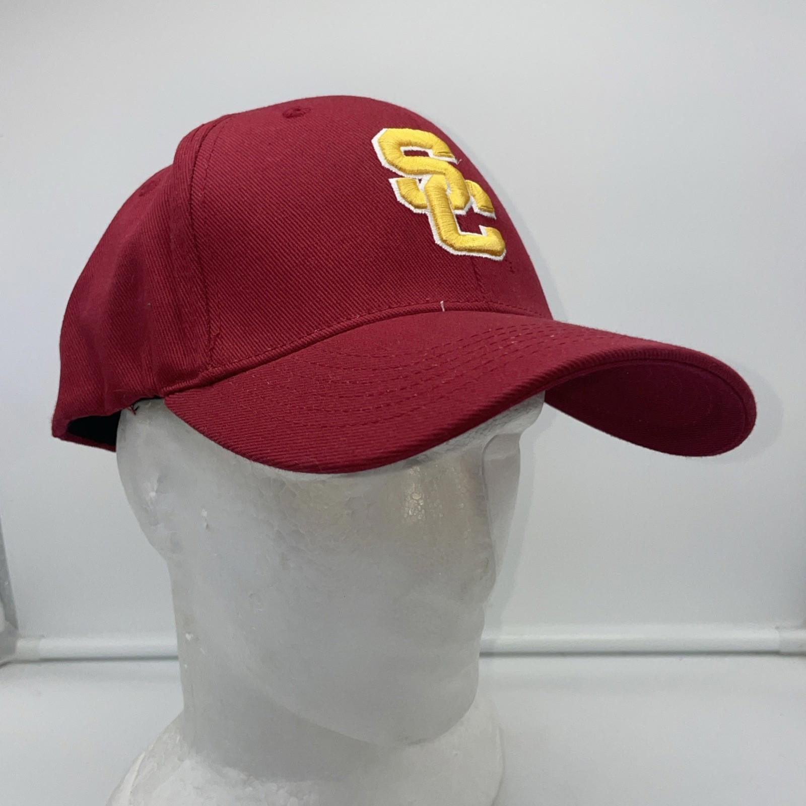 USC Trojans Team Trojan  - Collegiate Licensed Product Fitted Hat Sz M Cap NWT