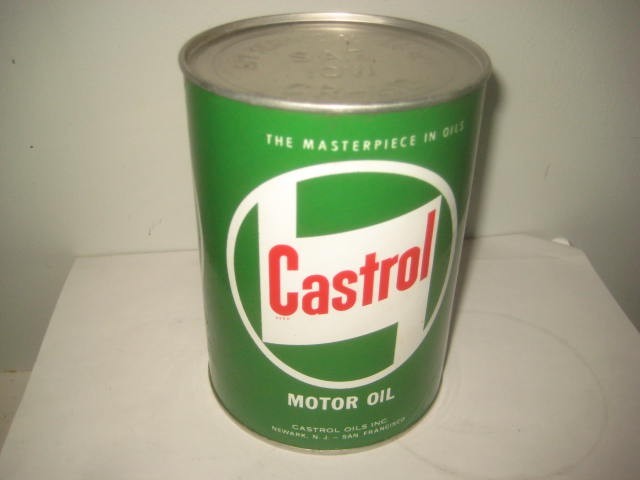 Castrol Motor Oil Can Quart Full SAE 10 CR HD Vintage Unopened