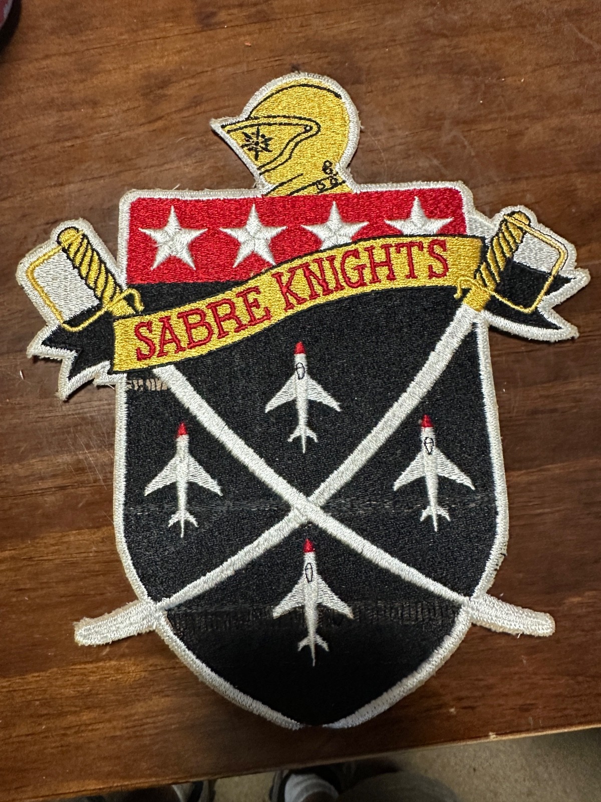 Vintage USAF Sabre Knights Display Team Large Jacket Patch