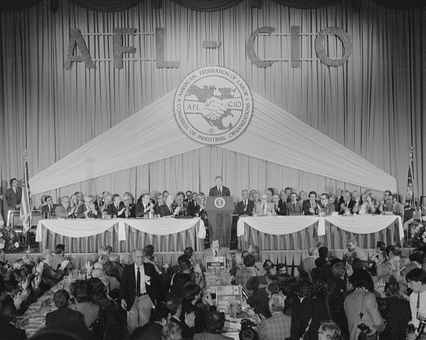1955 AFL-CIO Merger Labor Union Convention Historic Americana Photo Print