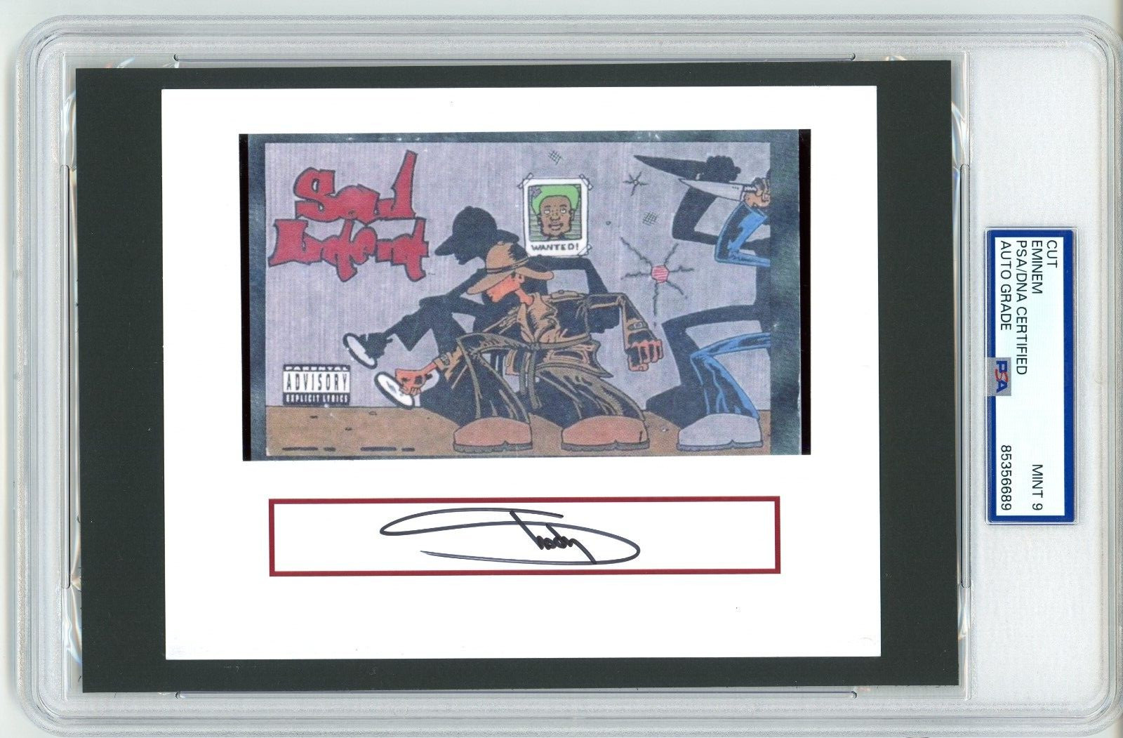 Eminem ~ Signed Autographed Soul Intent Backstabber Mint 9 ~ PSA DNA Encased