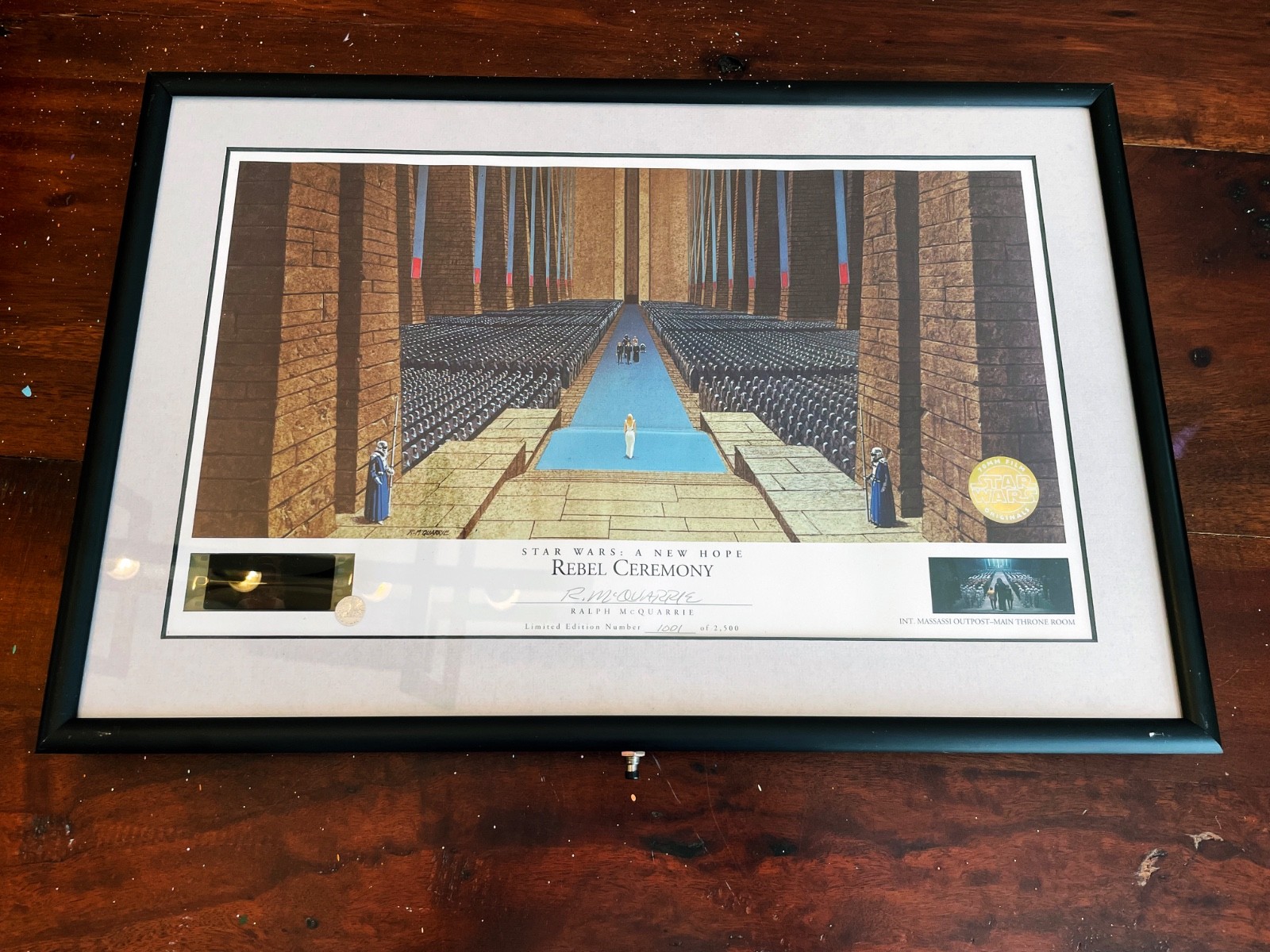 Star Wars: Ralph McQuarrie Rebel Ceremony Signed Lithograph RARE #1001 Of 2500