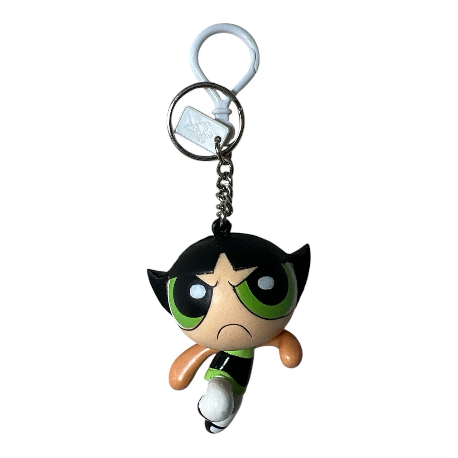 Vintage 2000 Powerpuff Girls Buttercup Keychain Cartoon Network