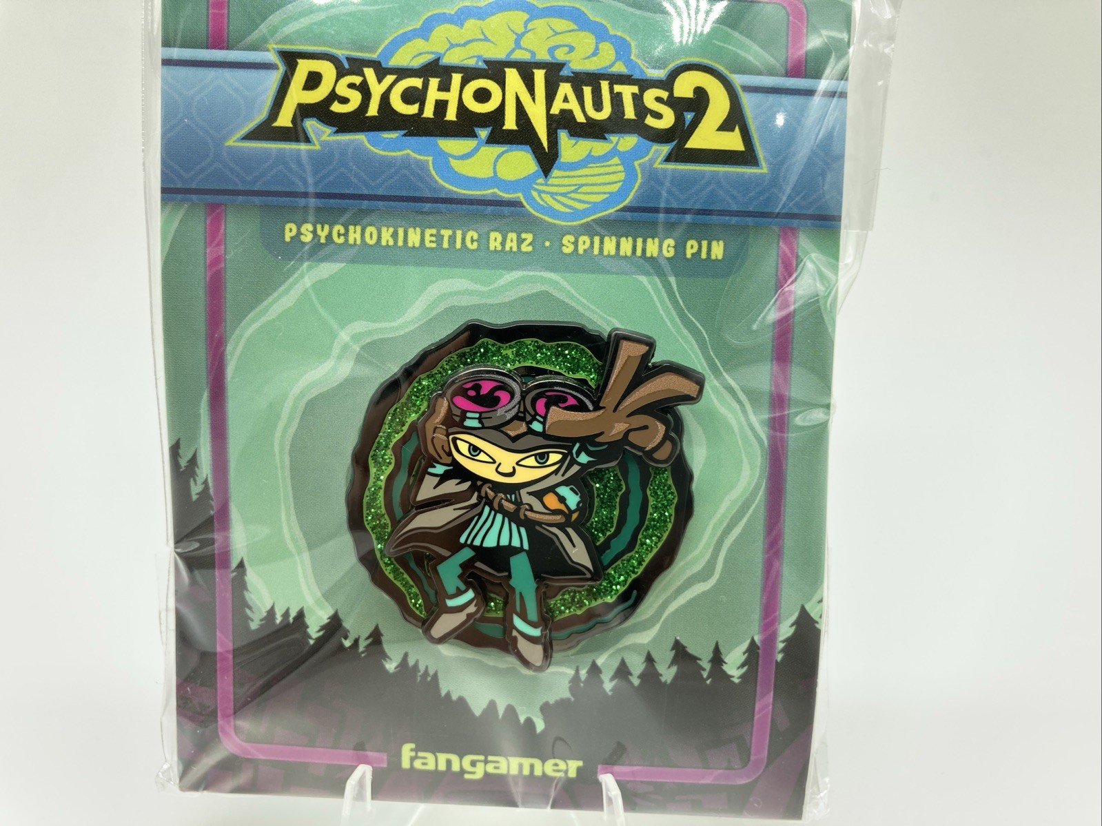 Psychonauts 2 Psychokinetic Raz Spinning Enamel Pin Figure 1.3
