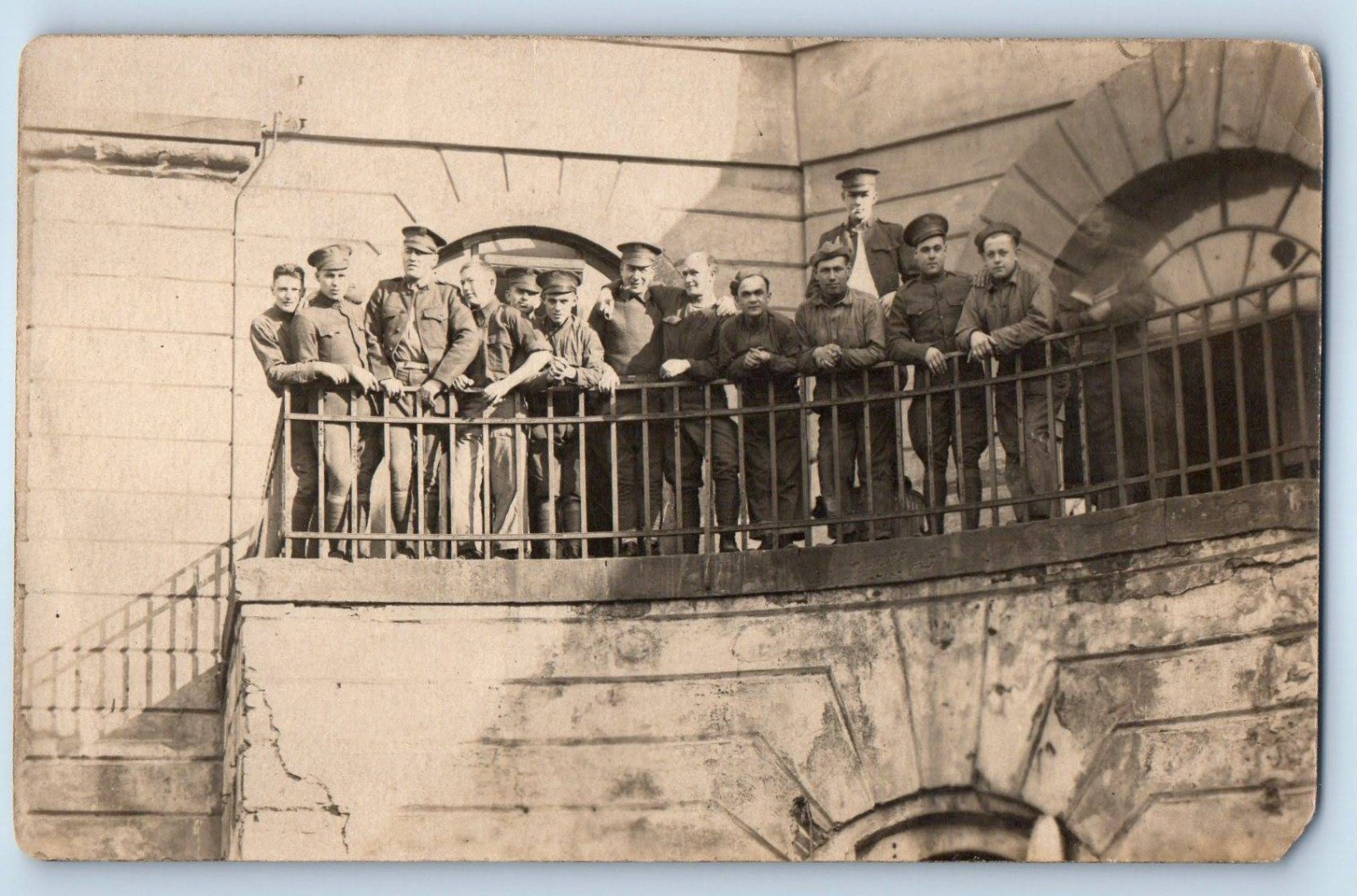 c1910\'s US Army Soldier Ship WWI RPPC Photo Posted Antique Postcard