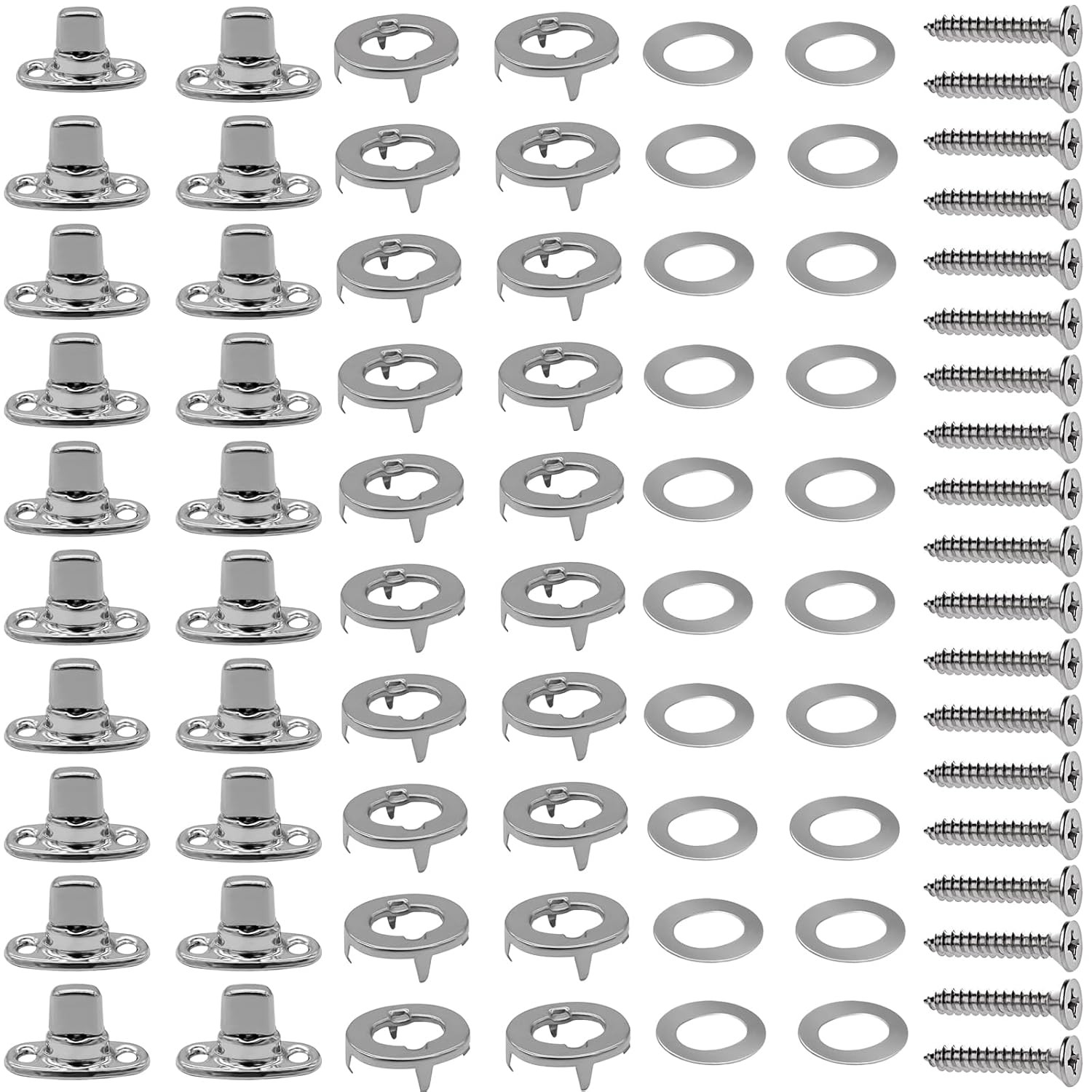 20 Sets Twist Lock Fasteners, Twist Lock Common Sense Fastener 304 Stainless Ste