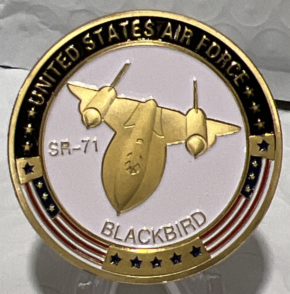 * UNITED STATES SR71 Air Force  Blackbird Chall Coin New In An Airtight Capsule
