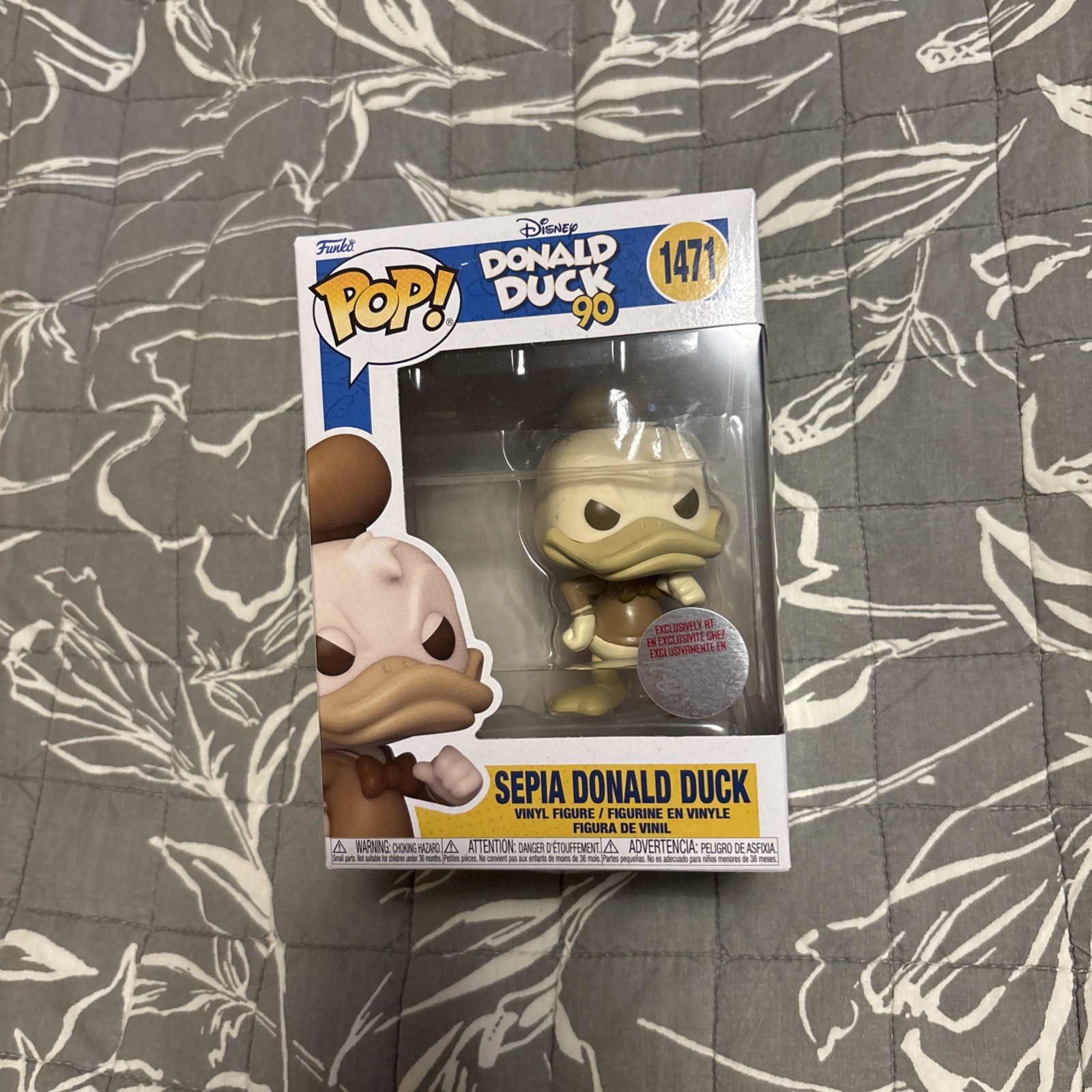 Funko Pop Disney Donald Duck 90th Sepia Donald Duck #1471 Disney Exclusive