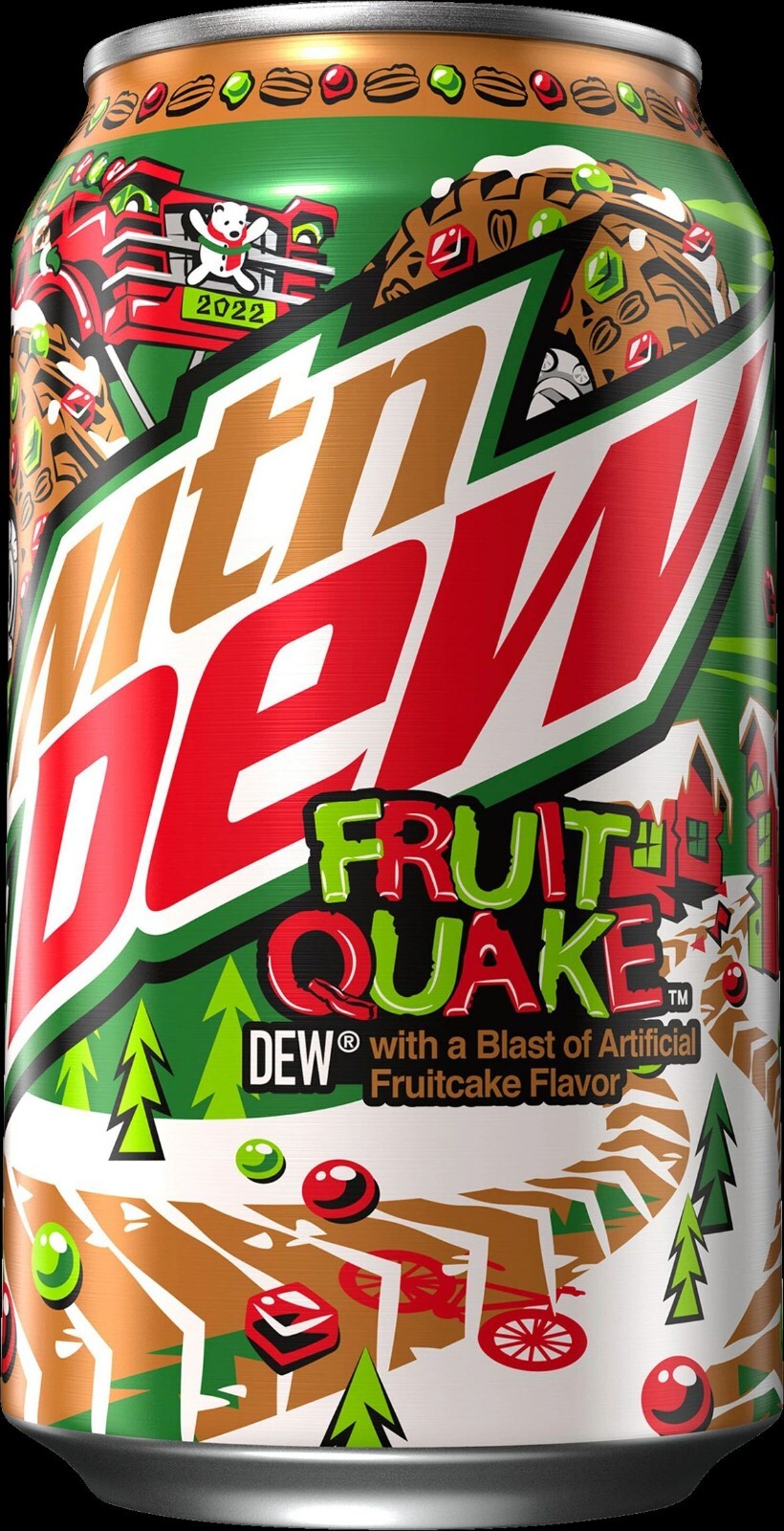 NEW MTN. DEW FRUIT QUAKE 2022 MOUNTAIN DEW FULL 12 OUNCE CAN LIMITED EDITION