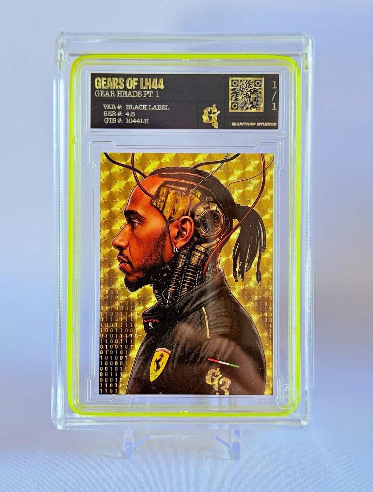 GLU3TRAP GEARS OF LH44 Lewis Hamilton BlackLabel Gold Superfractor