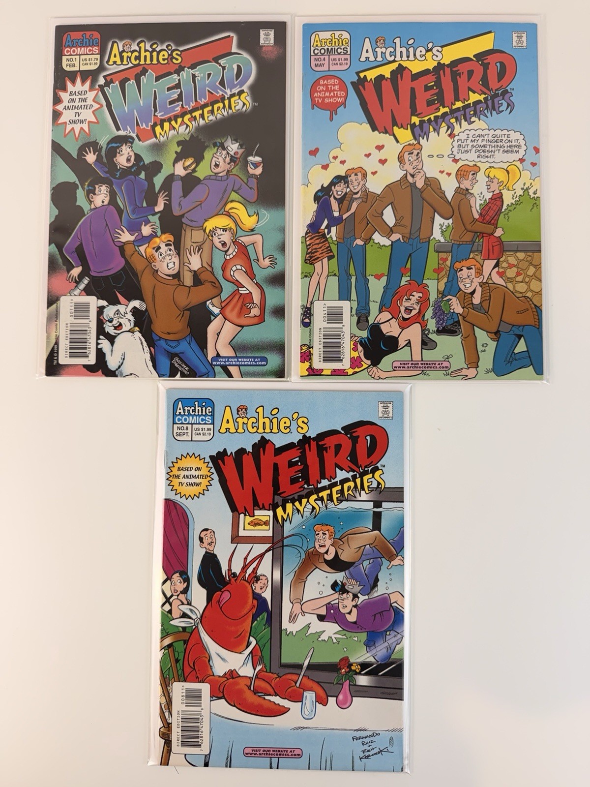 Archie’s Weird Mysteries #1, 4, 8 • Lot Of 3 • Archie Comics
