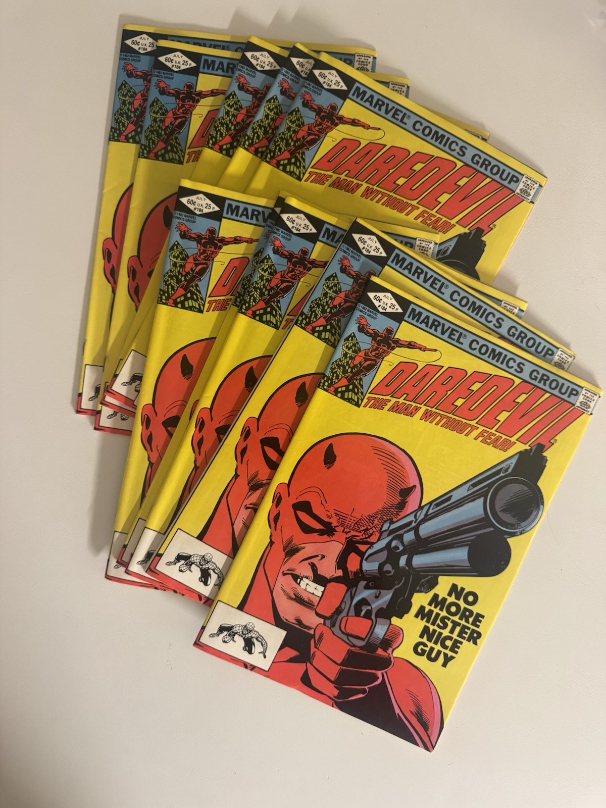Daredevil #184 Marvel Comics 1982 Frank Miller - Lot of 10 Comics