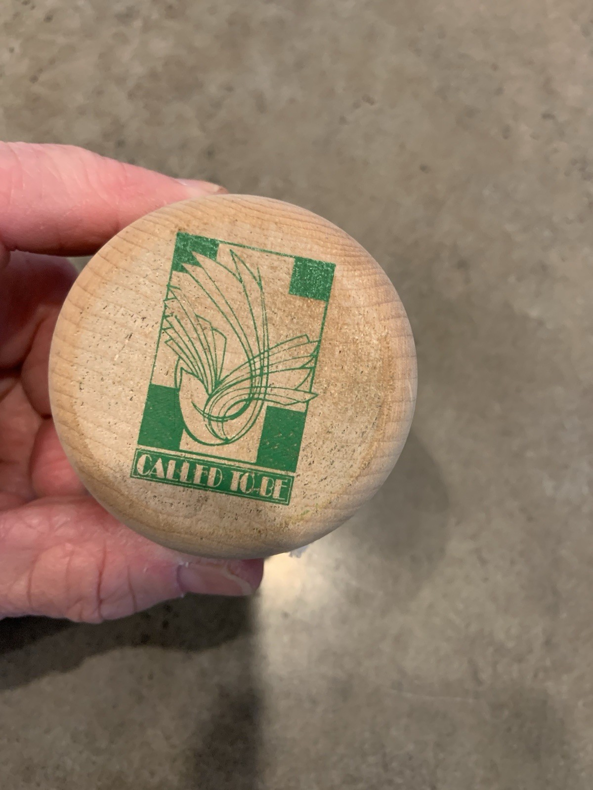 Vtg Wooden Yoyo W/Inscription “Called To Be” Never Used