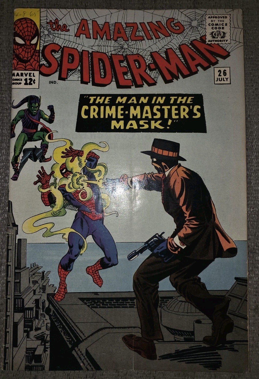 Marvel Comics Amazing Spider-Man #26 1st Crime Masters Green Goblin 1965 Silver 