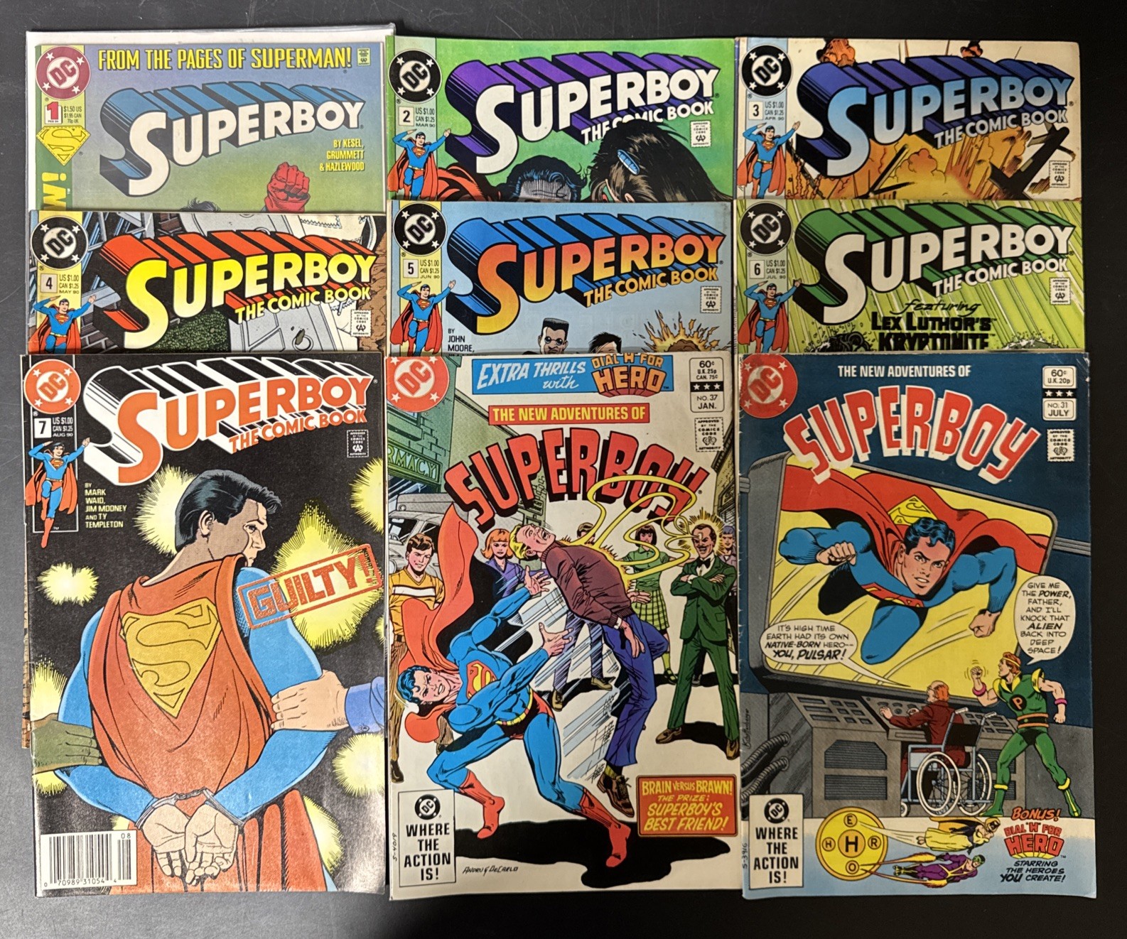 Superboy and The Comic Book/ Lot Of 9