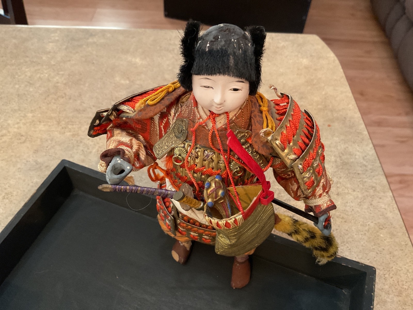 Samurai Musha / Gogatsu Ningyo Warrior Doll Pre WWII Vintage JAPAN