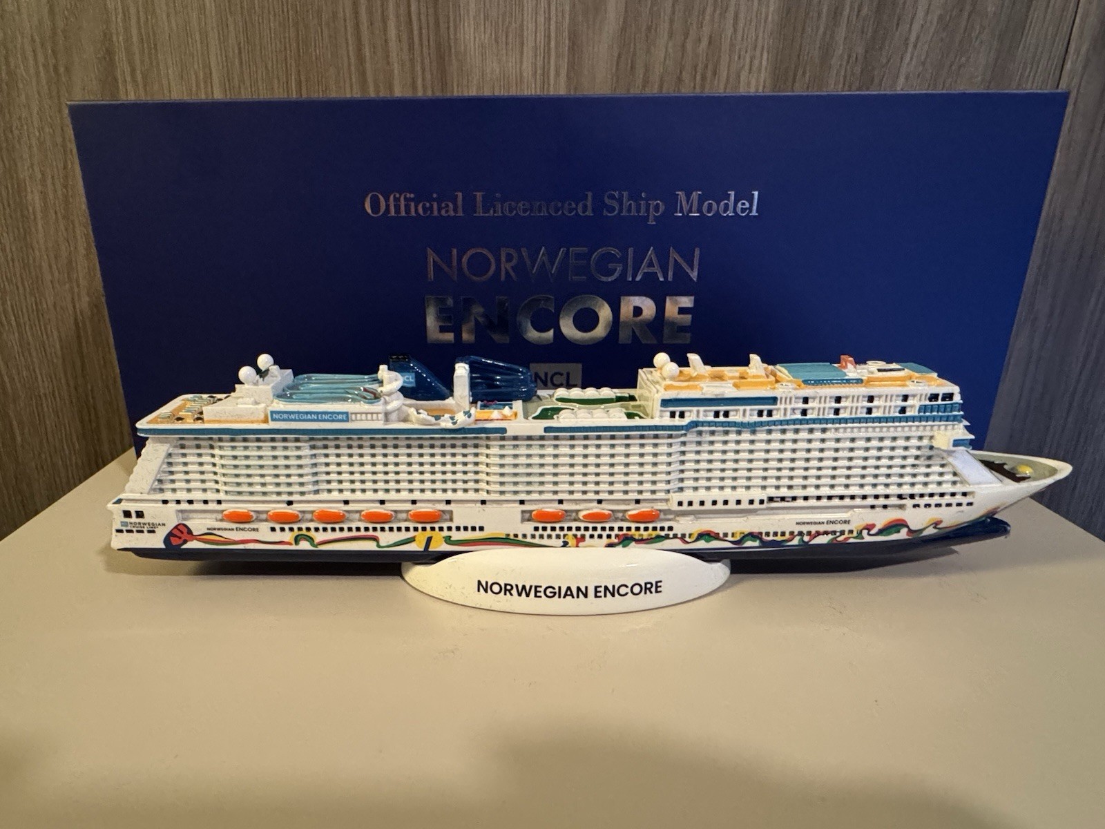 New NCL Norwegian Encore Ship Model (Factory Sealed)
