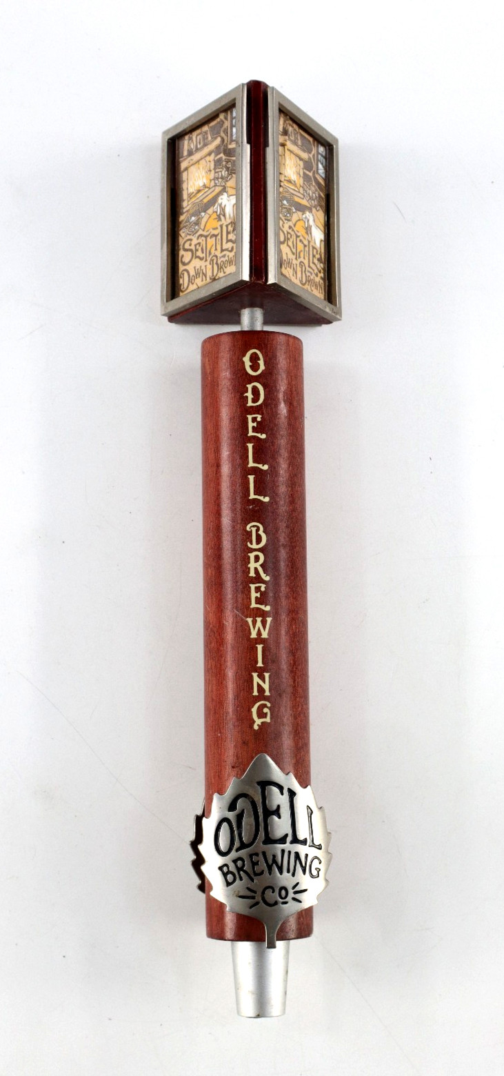 Odell Brewing Company Settle Down Brown Beer Tap Pull Handle Bareware Man Cave
