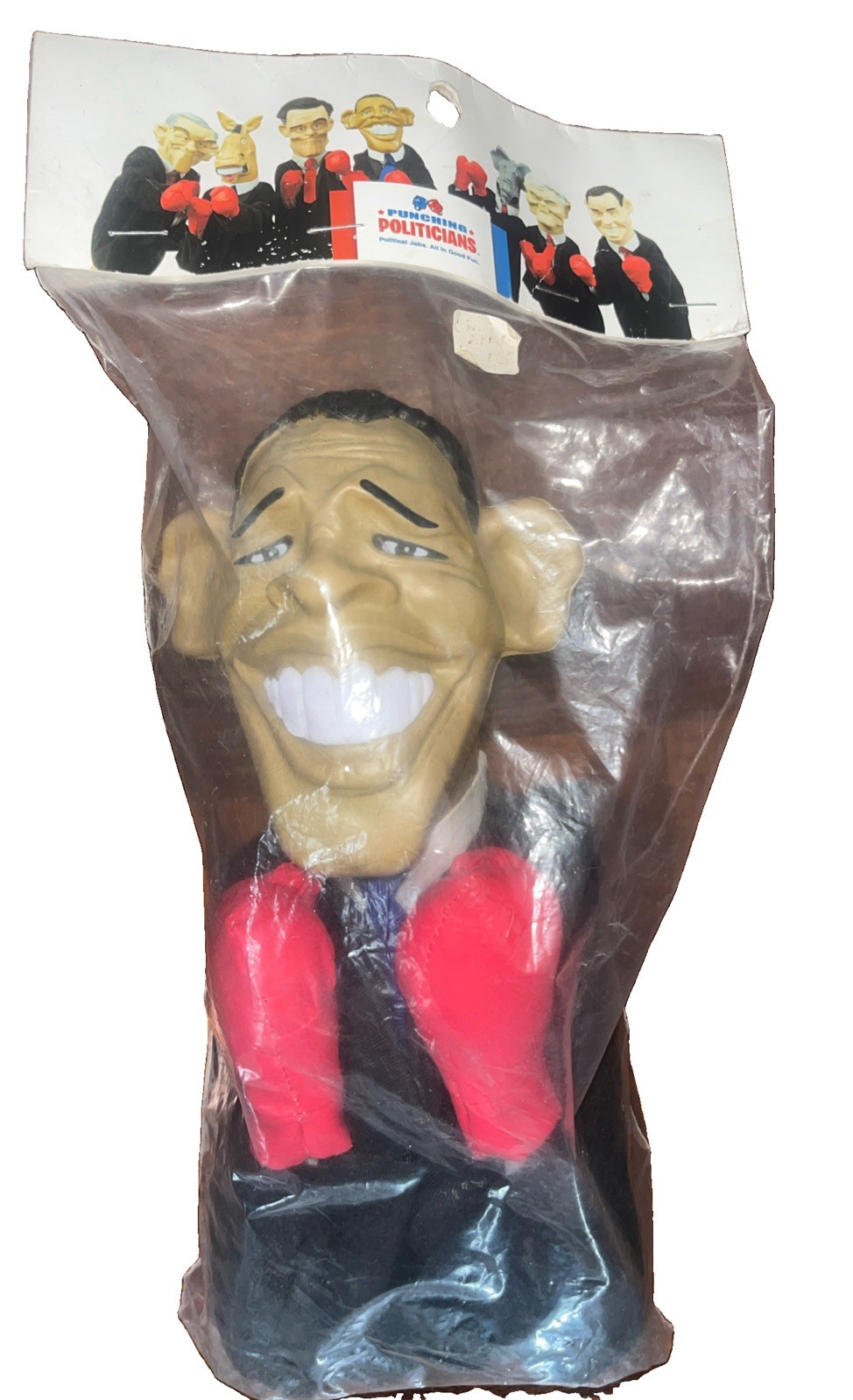 RARE Barack Obama Political Punching Puppet Doll Toy - President ,NIP