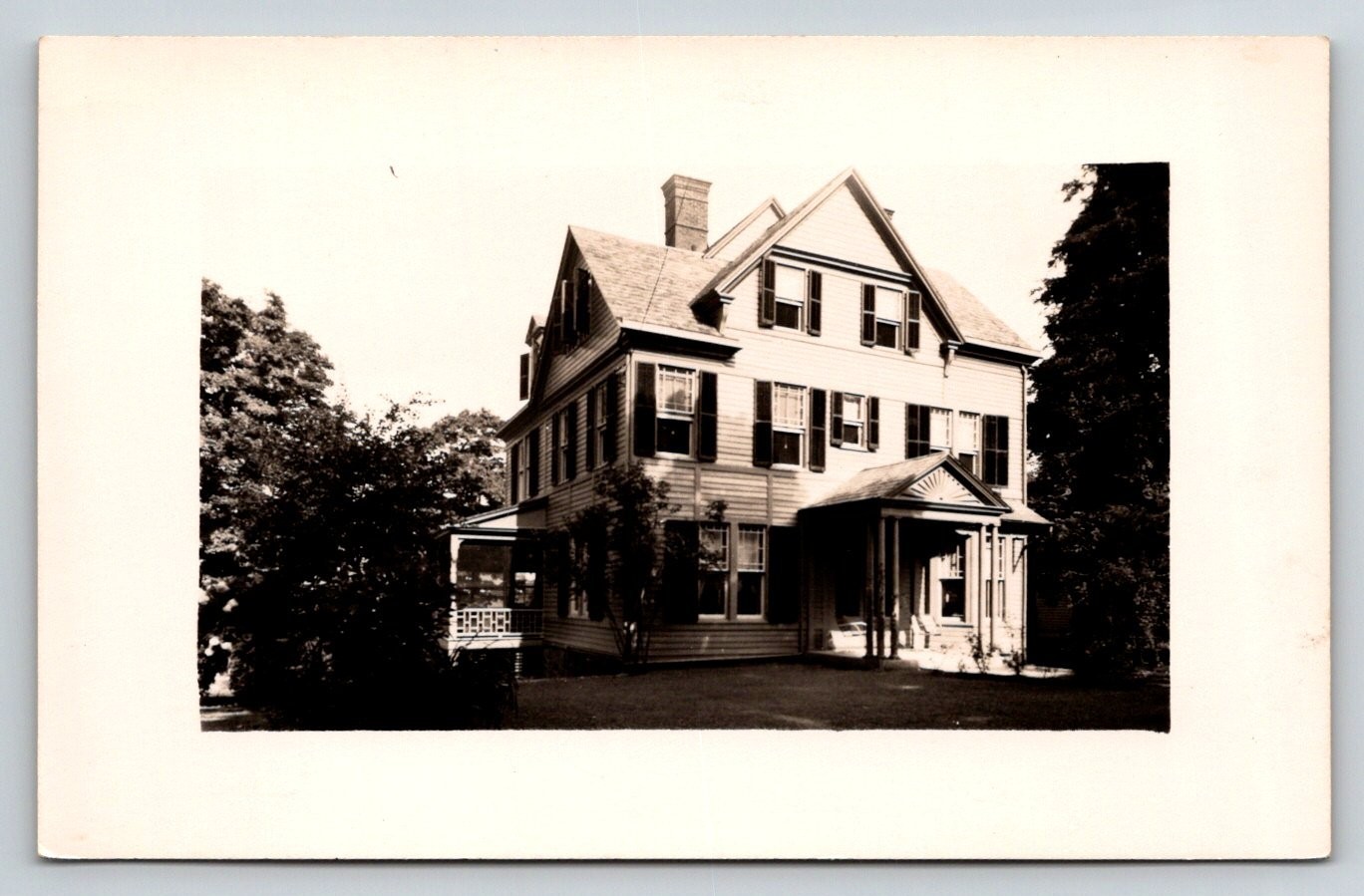 VINTAGE RPPC Historic Grand House Architecture Real Photo Postcard Early 1900s