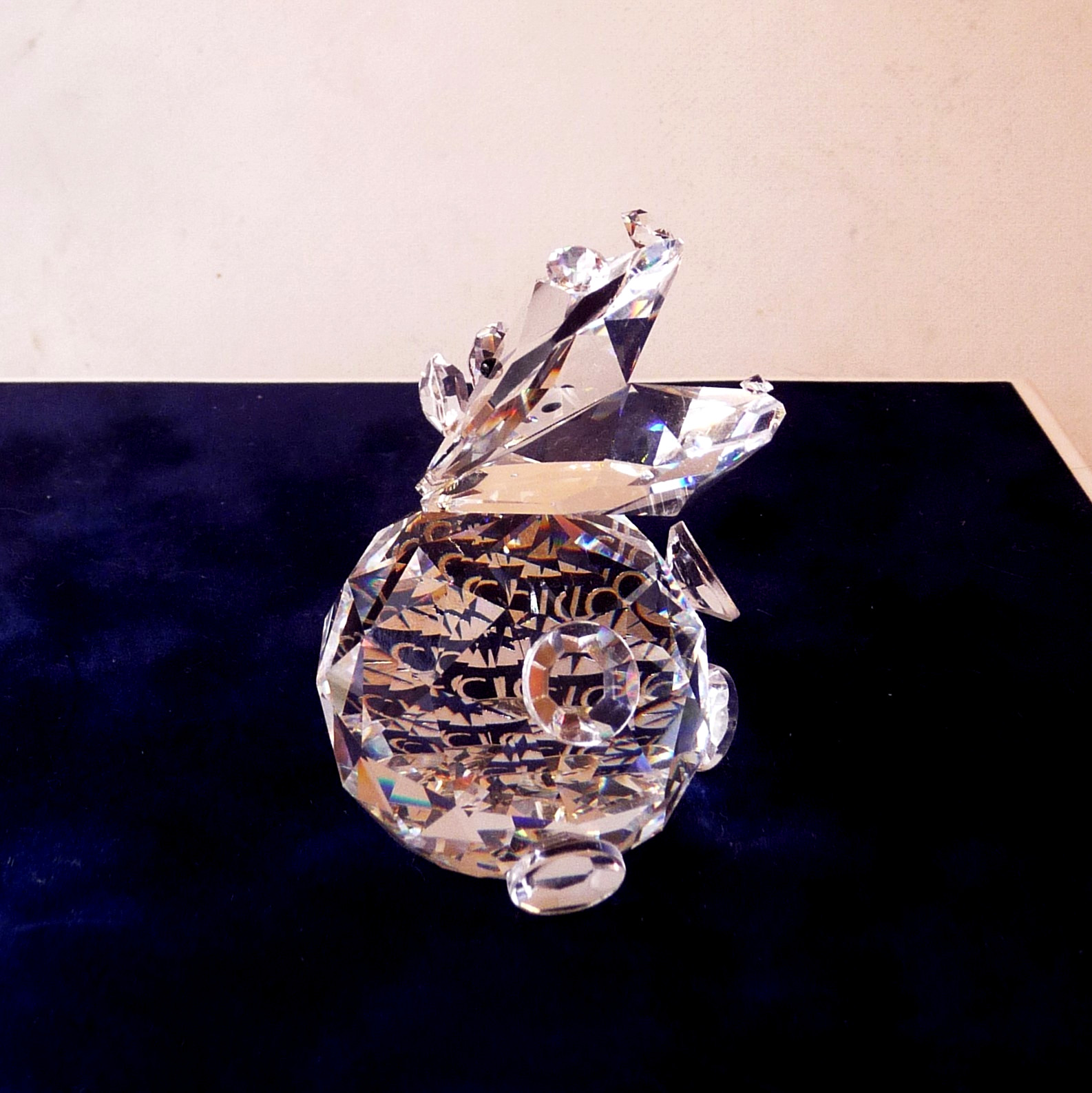 Rare Vintage The CRYSTAL ZOO / 1983 Collector\'s Edition HIPPO Figurine