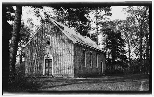 Prince George VA Merchants Hope Church 1900s Brick Church State Route 641