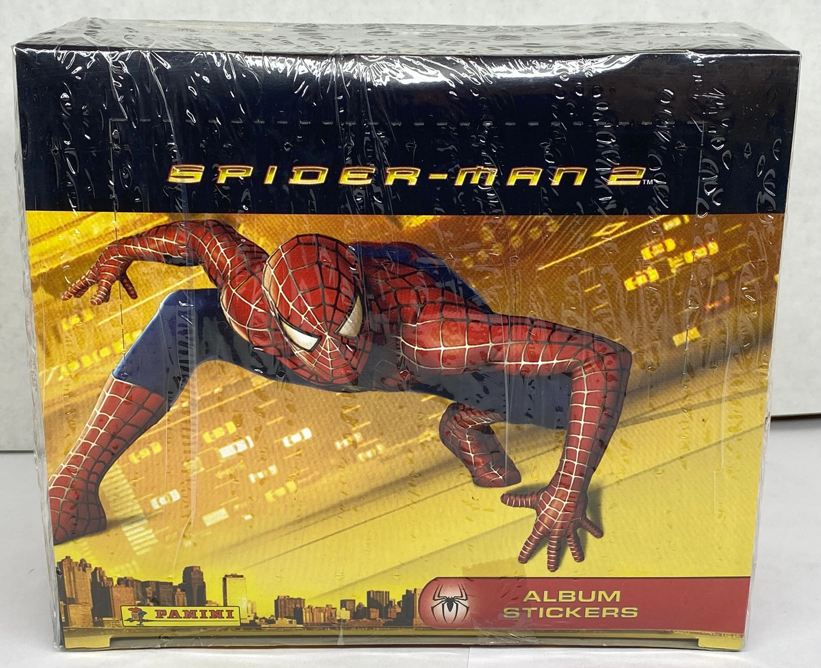 2004 Spider-Man 2 The Movie Album Sticker Trading Card Box 48 Packs Panini
