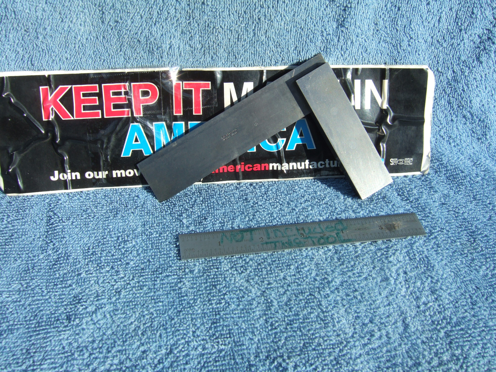L.S. STARRETT SQUARE No.20 STRAIGHT EDGE 4-1/2\
