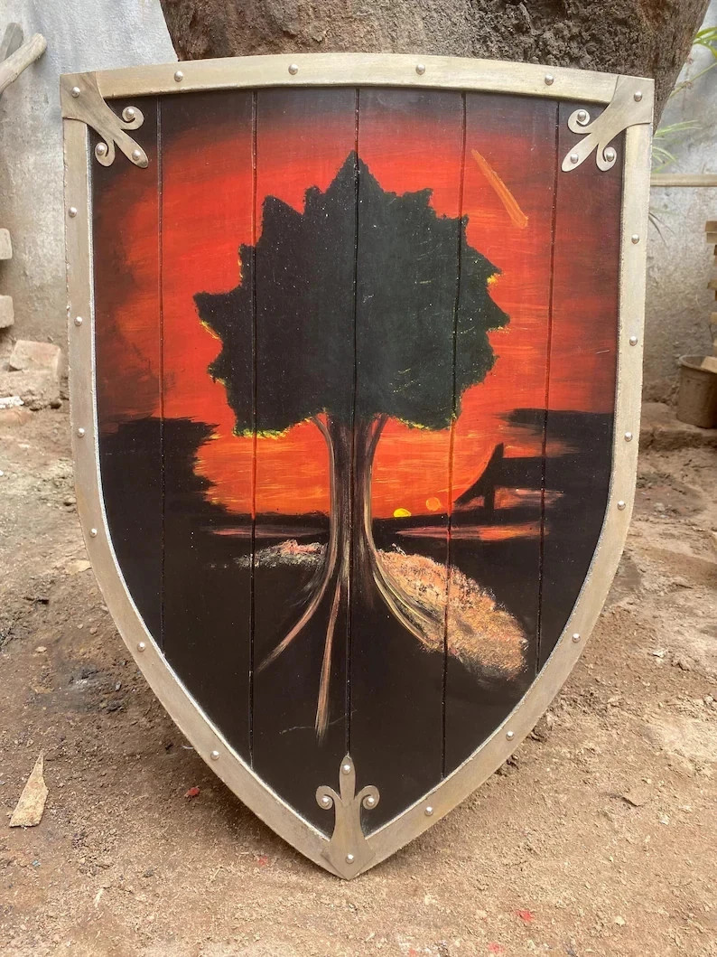 24'' Handmade Wooden Shield Ser Duncan the Tall Hand-Painted Heater Shield