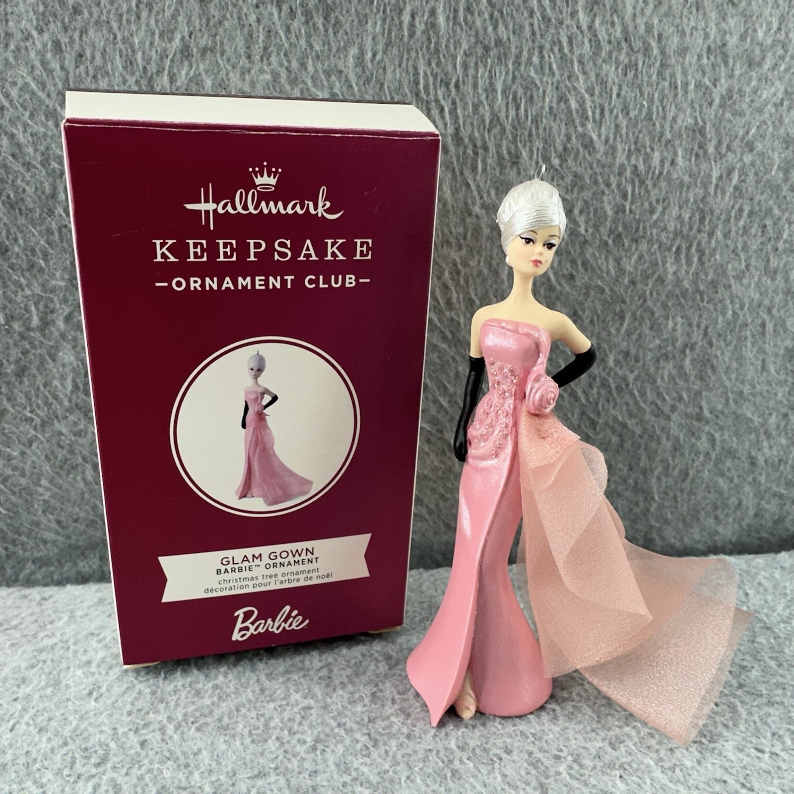 2018 Hallmark Keepsake Glam Gown Barbie Ornament Member Club Exclusive