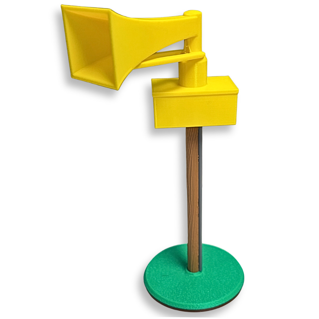 Federal Signal Thunderbolt Tornado Siren Model - Rotatable Civil Defense Replica