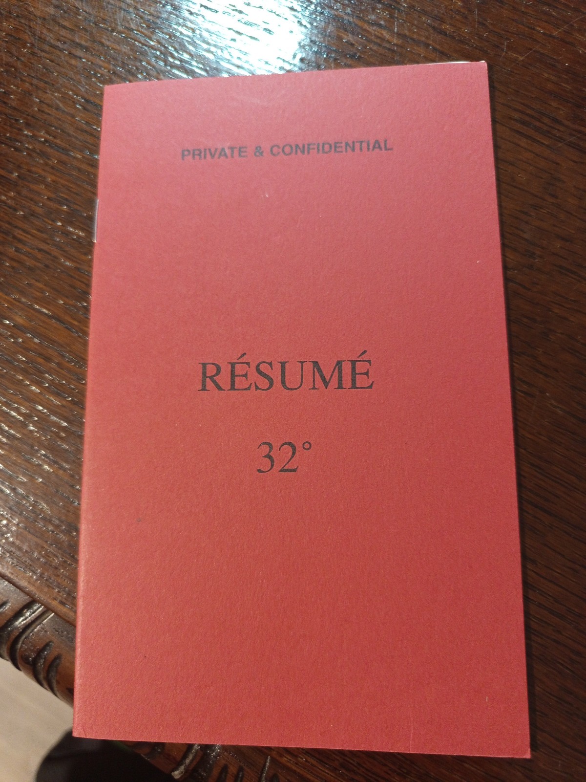 Resume 32 Degree of Sublime Prince of The Royal Secret  Freemasonry masonic/475