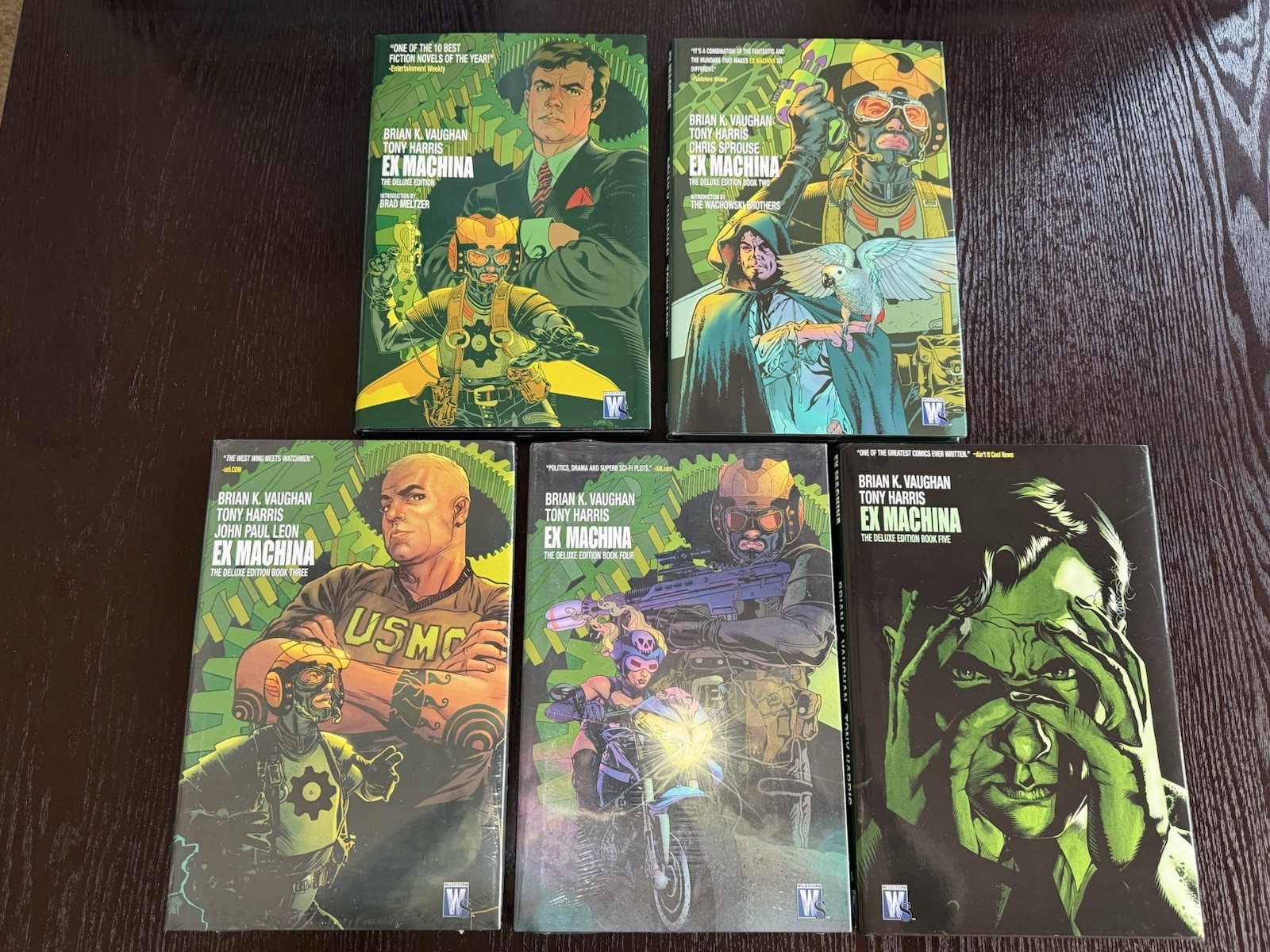 WildStorm Ex Machina Deluxe Edition Books 1-5 Hardcover Vaughan Harris Sci-Fi
