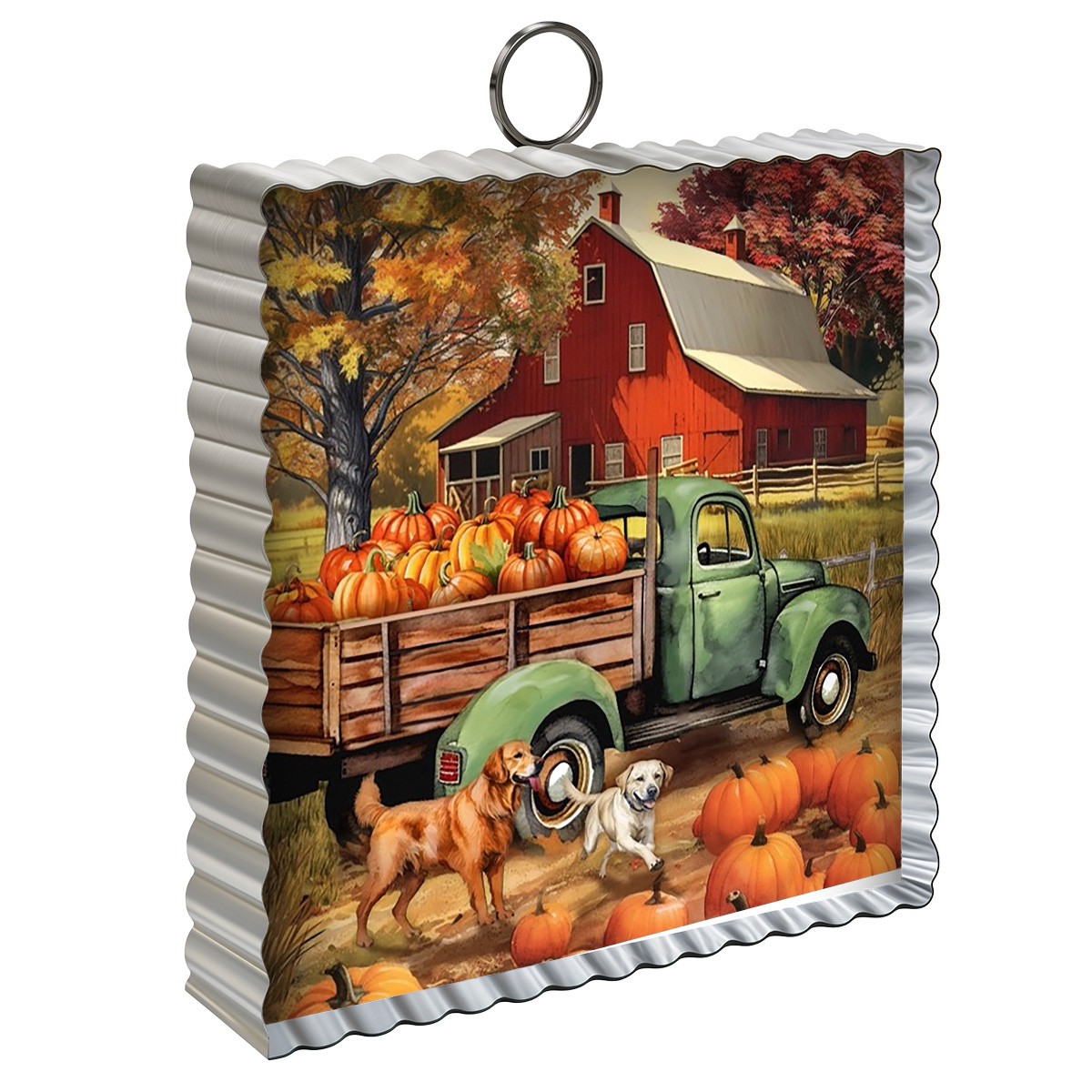 Briarwood Lane Fall Autumn Farm Metal Mini Moment 6x6