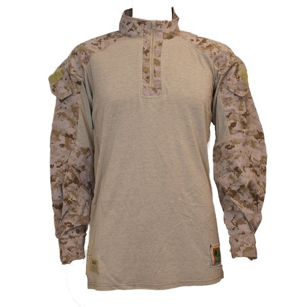 USMC FROG FR Combat Shirt - Marine Corps Desert MARPAT Medium Regular Top - NEW