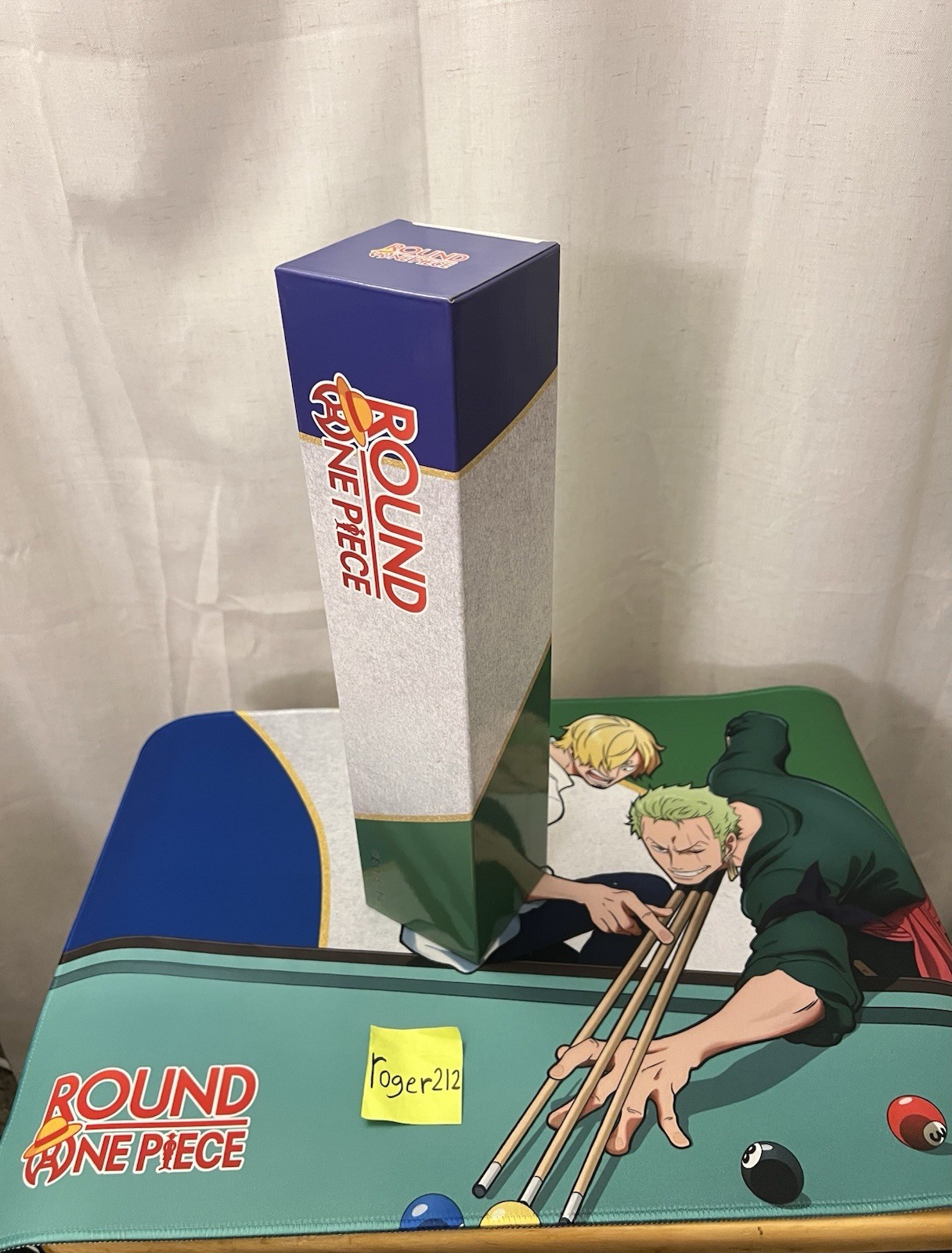 One Piece X Round1 Playmat: Zoro & Sanji playing Pool/Billiard - Limited Release