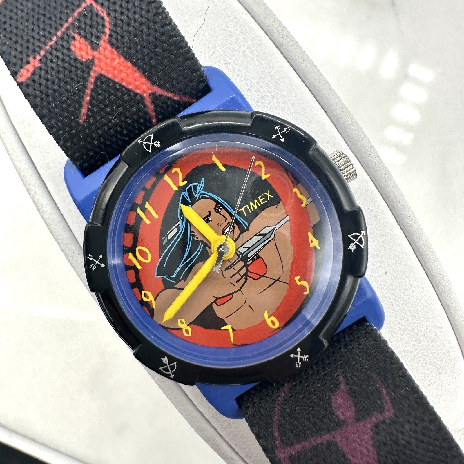 Vintage Timex Pocahontas Kids wrist watch, New Battery
