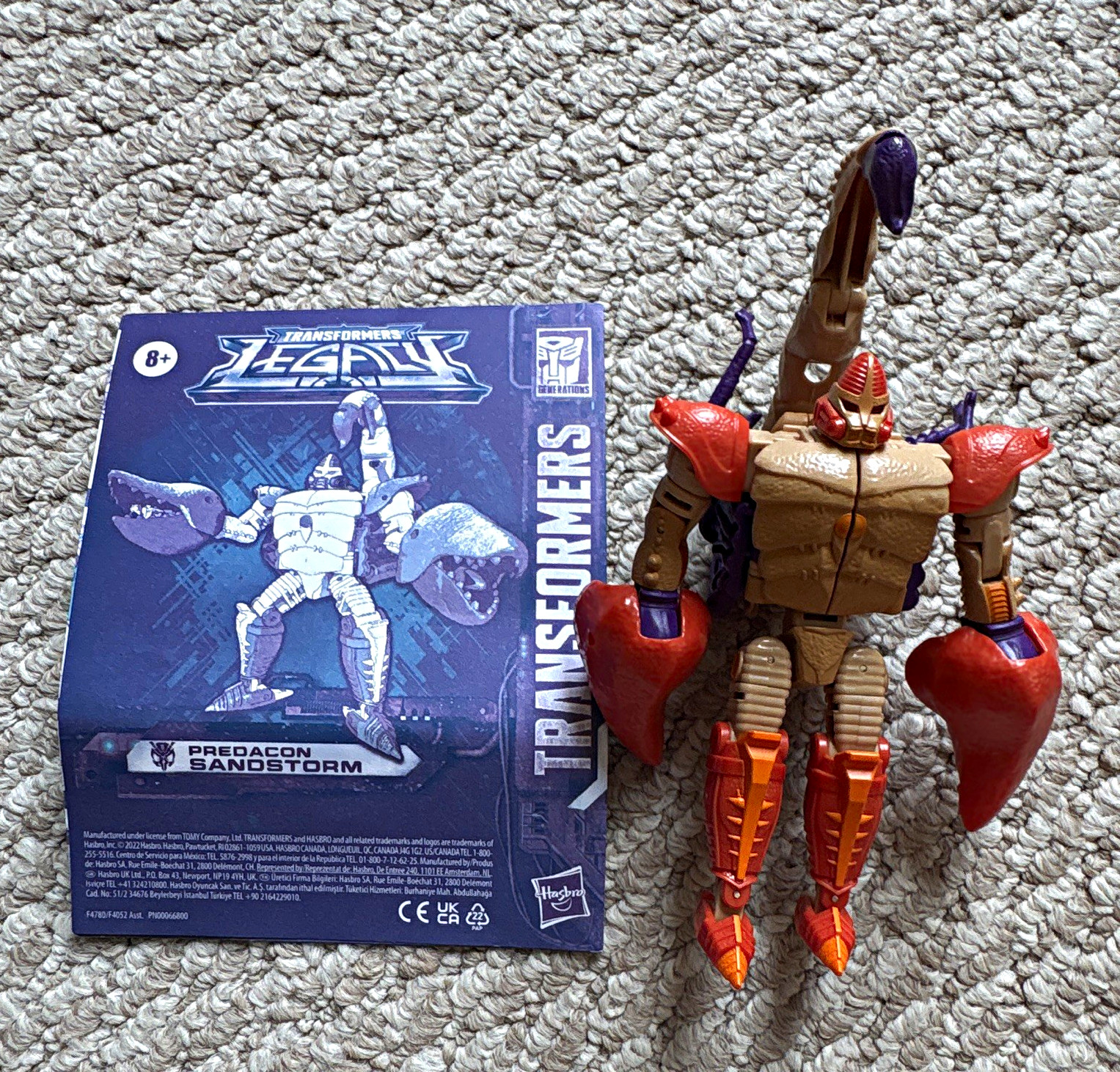 Hasbro Transformers Legacy Sandstorm Predacon Sandstorm - Complete w/ Manual