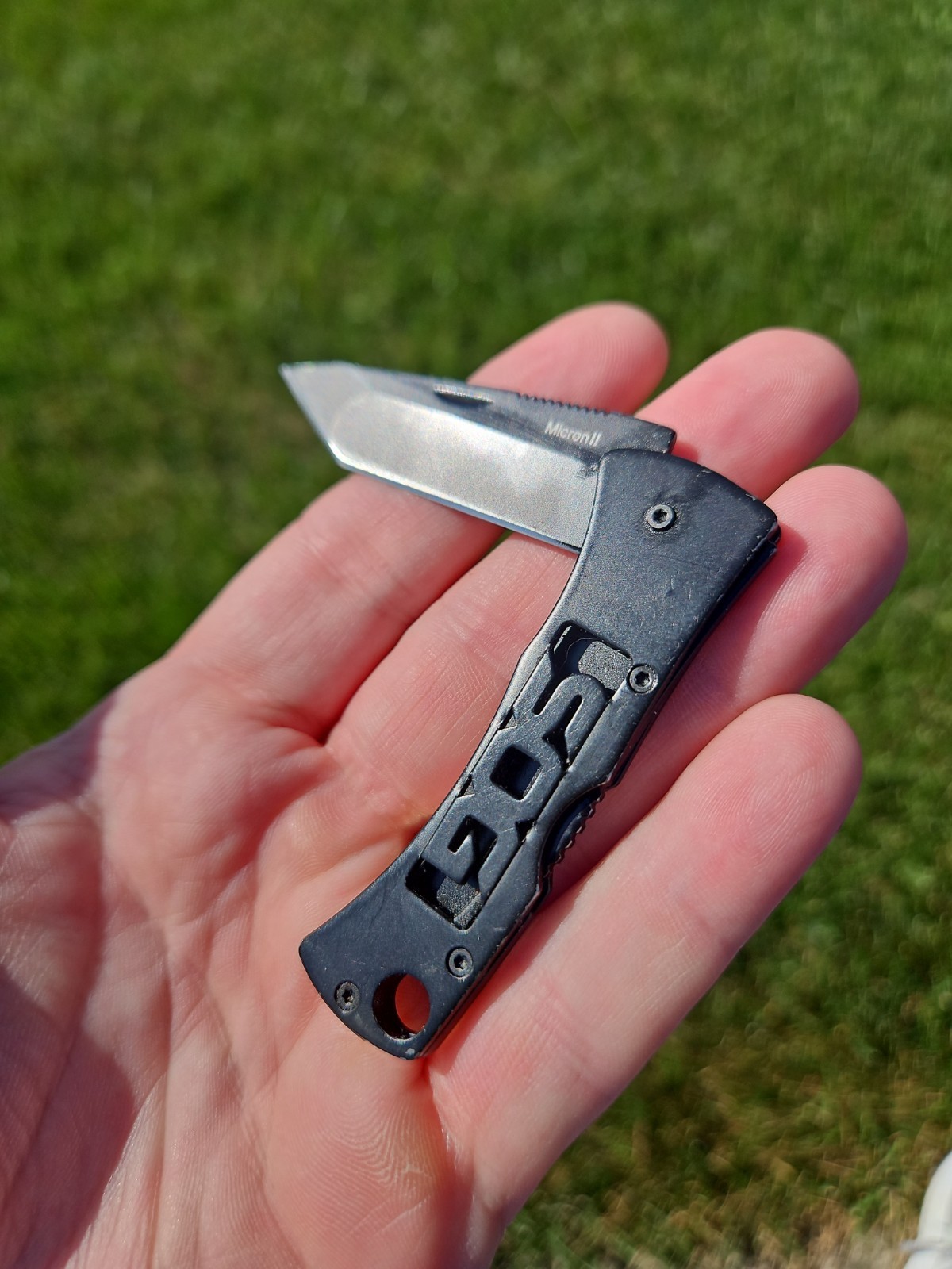 Sog Micron II Knife Lockback Plain Edge Tanto Blade 🇺🇸  INCLUDED 