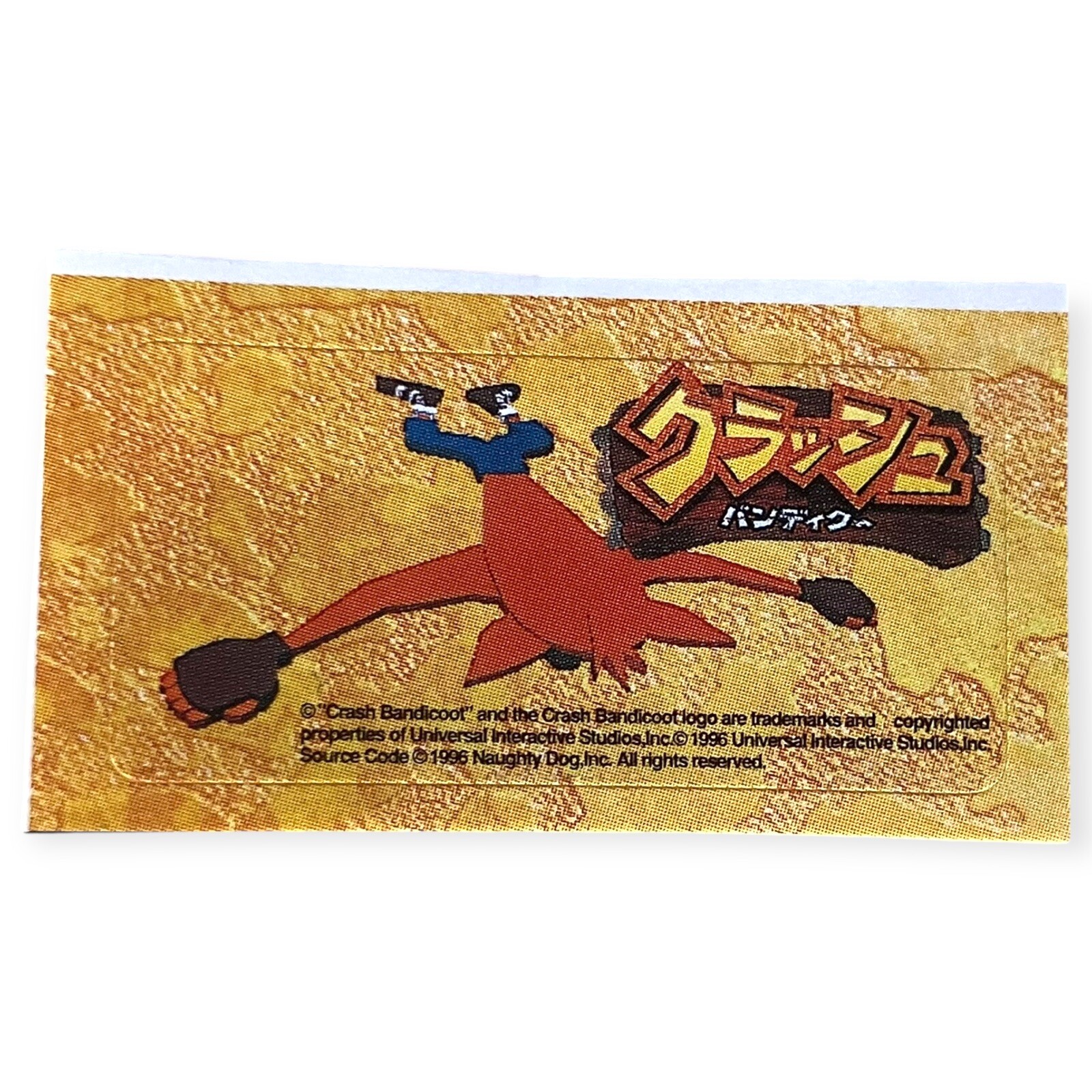 Sony PlayStation 1 PS1 Jugemu Magazine Crash Bandicoot Memory Card Sticker