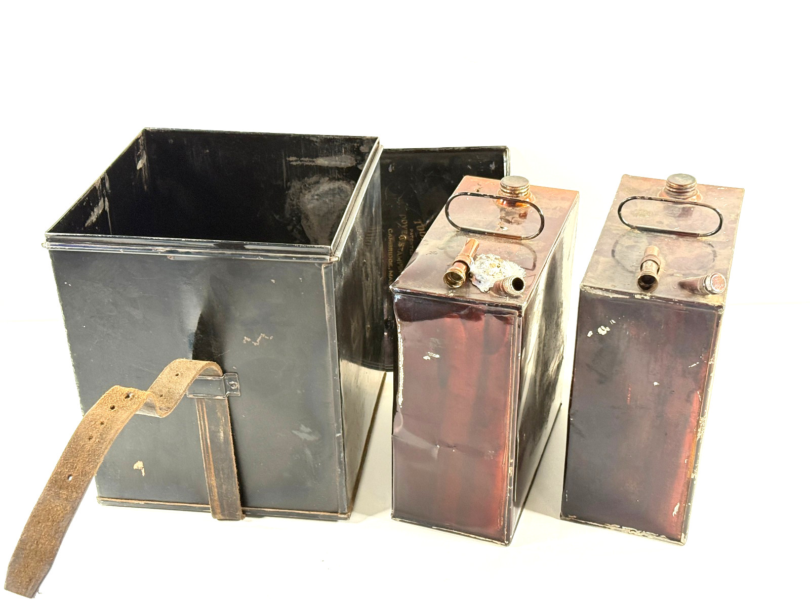 MEGA RARE 1909 Dover Tourist Oil Kit car travel stamping Cambridge MA