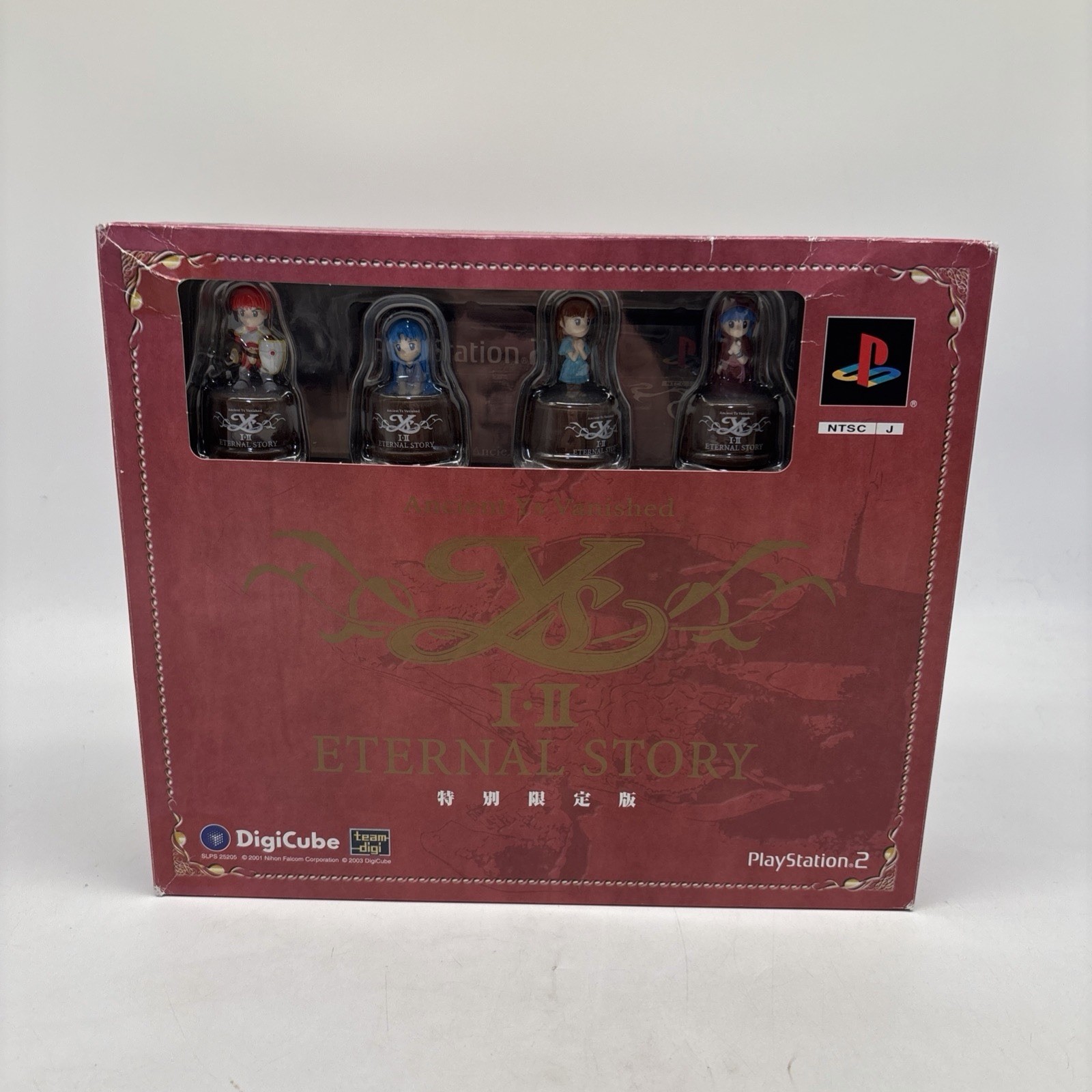 Ys I & II: Eternal Story Limited Edition PS2 Digicube Bottle Cap Figures Diorama