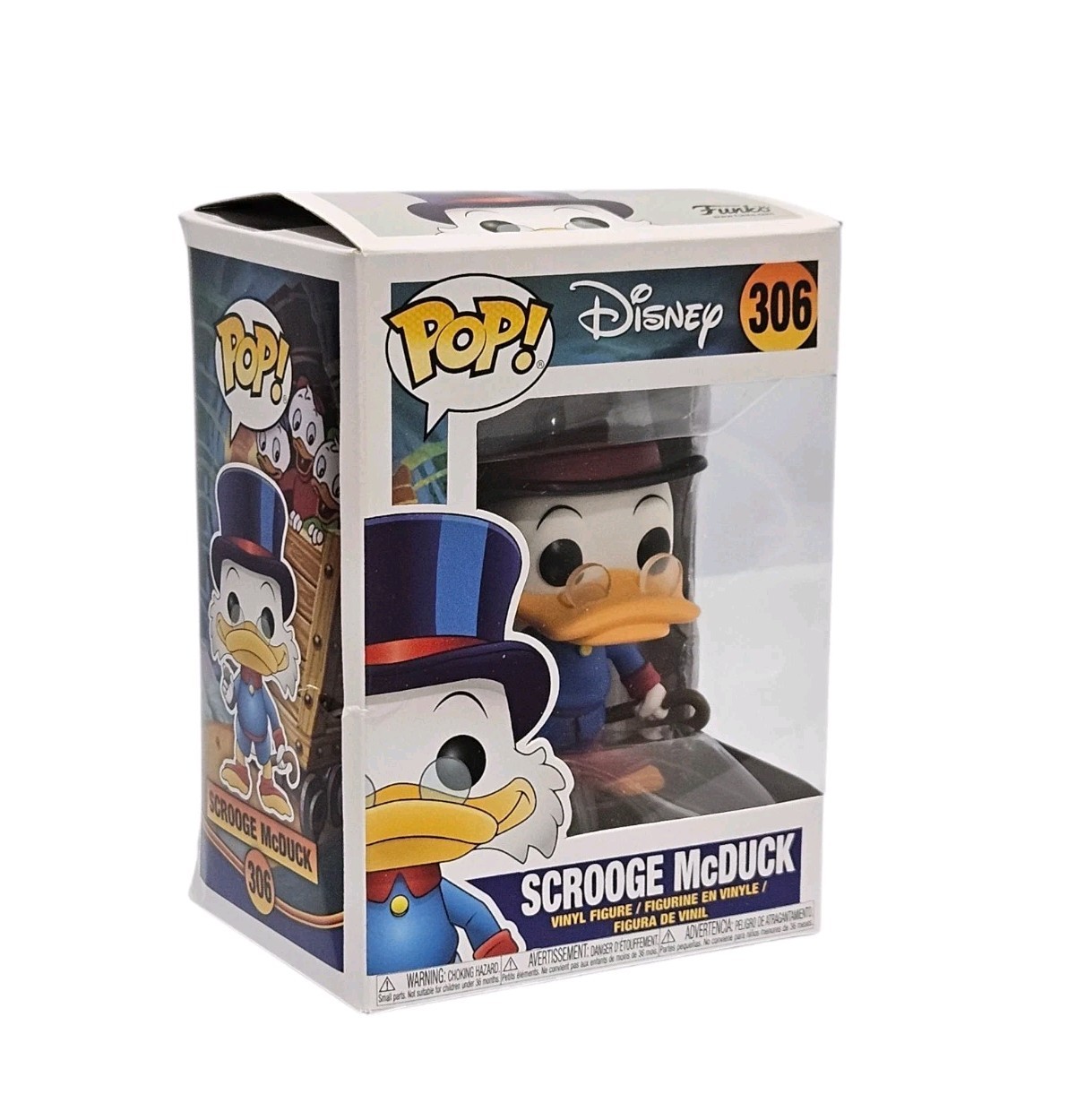 Funko POP Disney DuckTales Scrooge McDuck #306 Vinyl Figure, Sm. Box dmg.