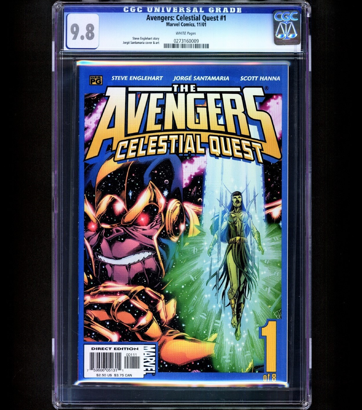 1ST THANOS CLONES - RARE 1 of 15 Avengers Celestial Quest #1 CGC 9.8 Marvel NM