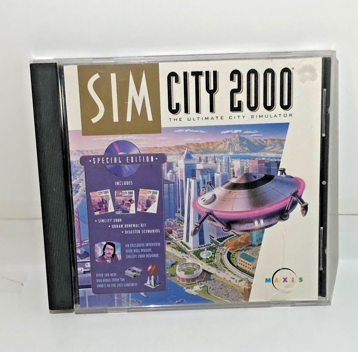 SimCity 2000 Special Edition Iconic Pink UFO On Cover