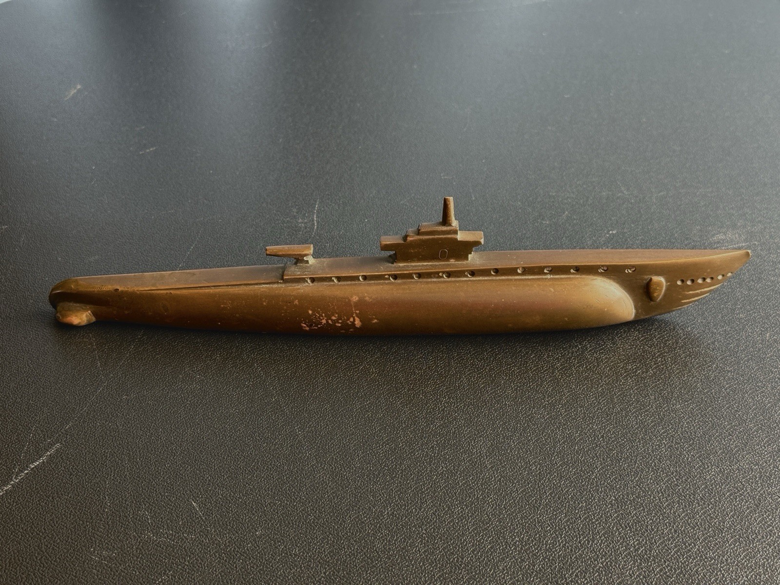 Vintage WWII Bronze Submarine Model 11\