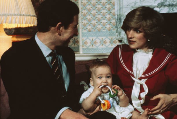 British Royals Charles Prince of Wales with his wife Diana Princes- Old Photo 2