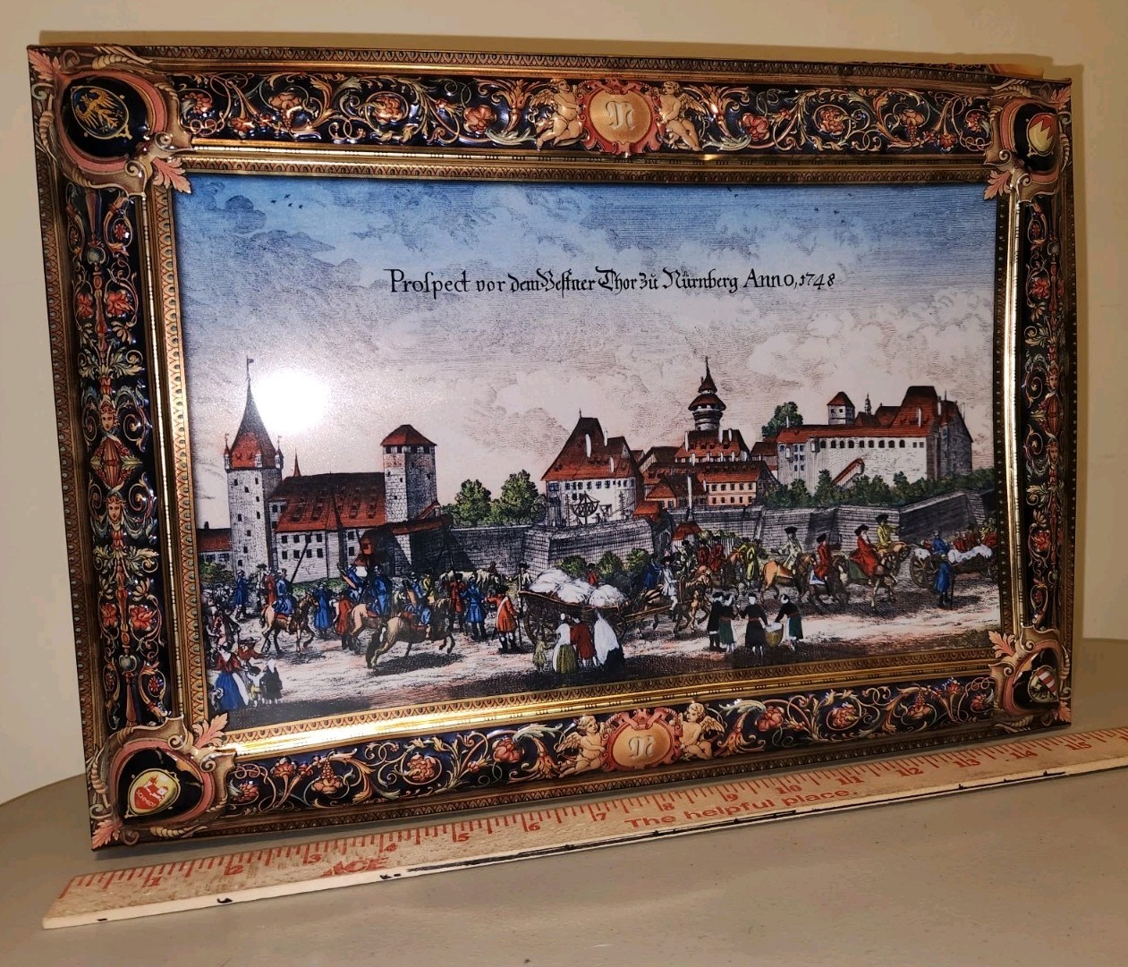 Lebkuchen Schmidt 2020 Nurnberg Germany Large Tin Metal Box Biscuit Hinge Door