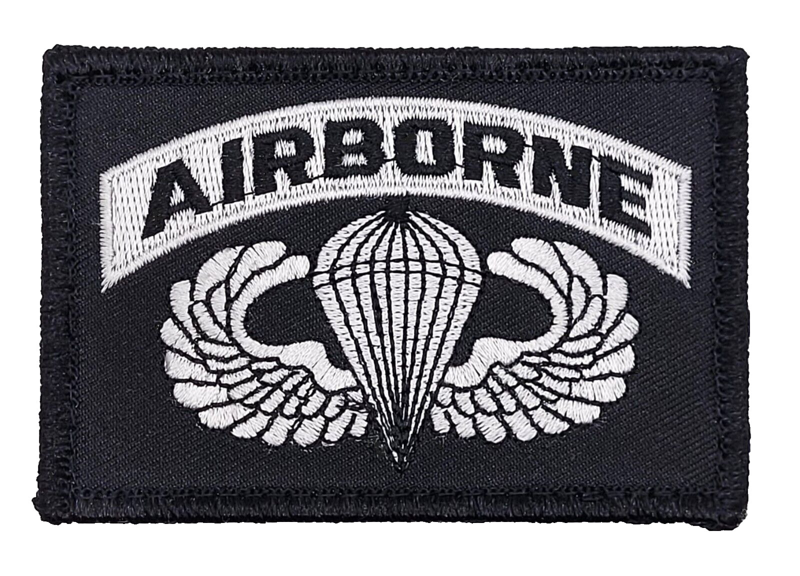 Airborne Jump Wings Paratrooper Embroidered Hook Fastener Patch BY MILTACUSA